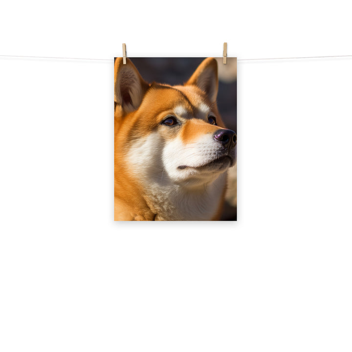 Shiba Inu Photo paper poster - PosterfyAI.com
