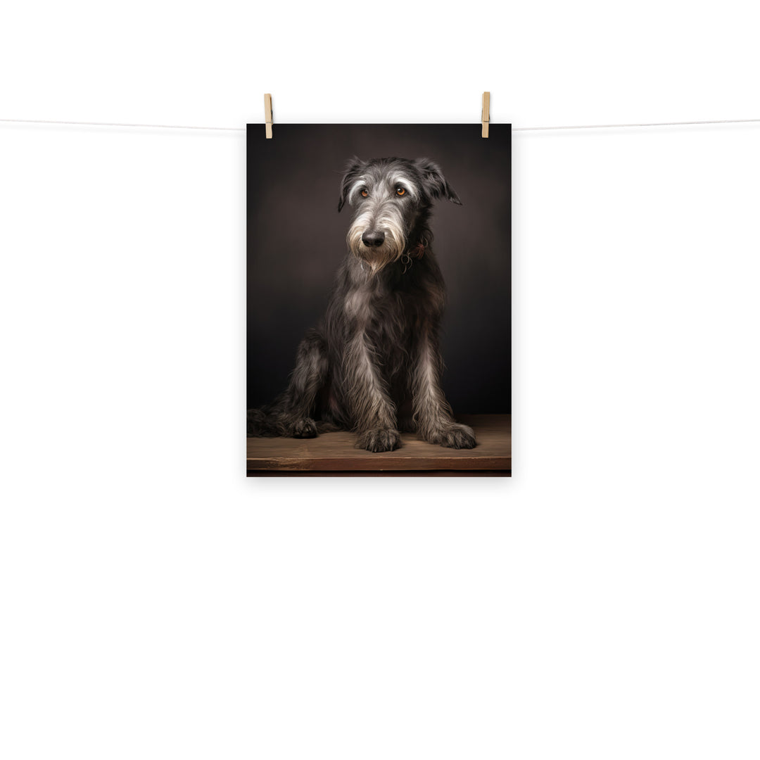 Scottish Deerhound Photo paper poster - PosterfyAI.com
