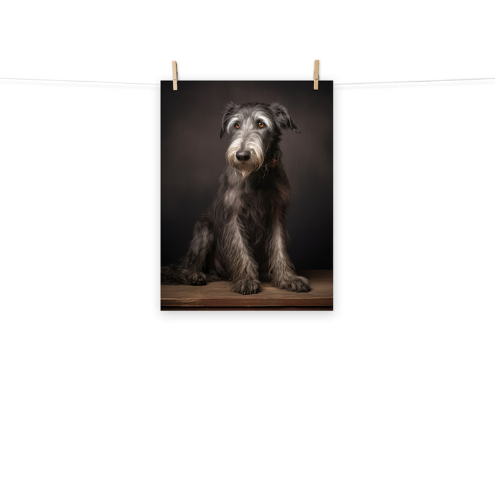 Scottish Deerhound Photo paper poster - PosterfyAI.com