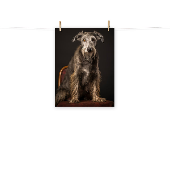 Scottish Deerhound Photo paper poster - PosterfyAI.com