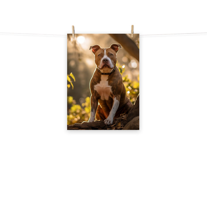 American Staffordshire Terrier Photo paper poster - PosterfyAI.com