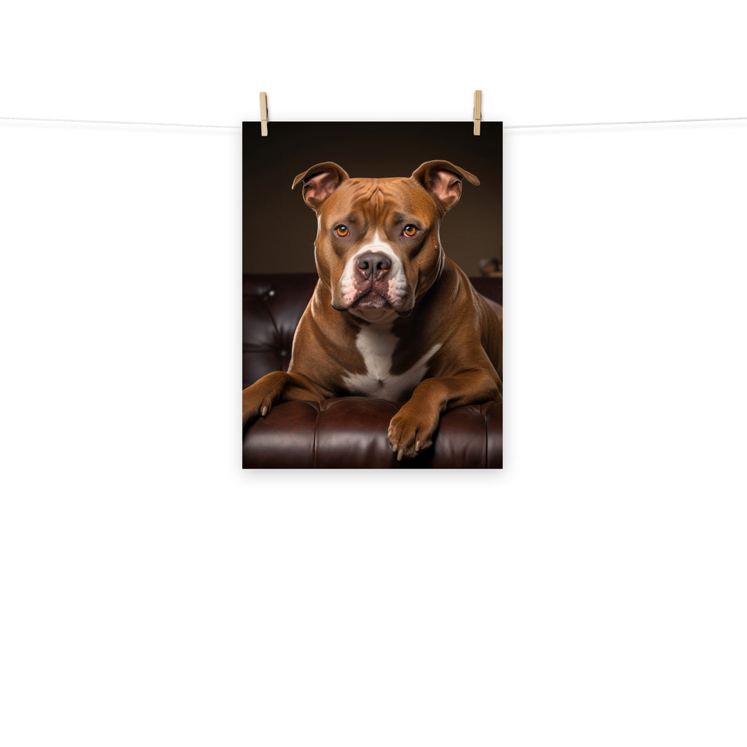American Staffordshire Terrier Photo paper poster - PosterfyAI.com
