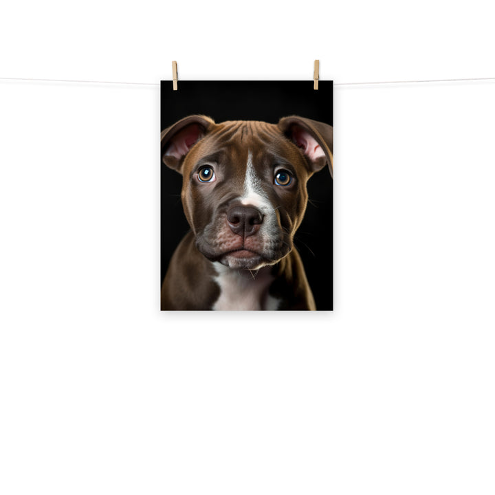 American Staffordshire Terrier Photo paper poster - PosterfyAI.com