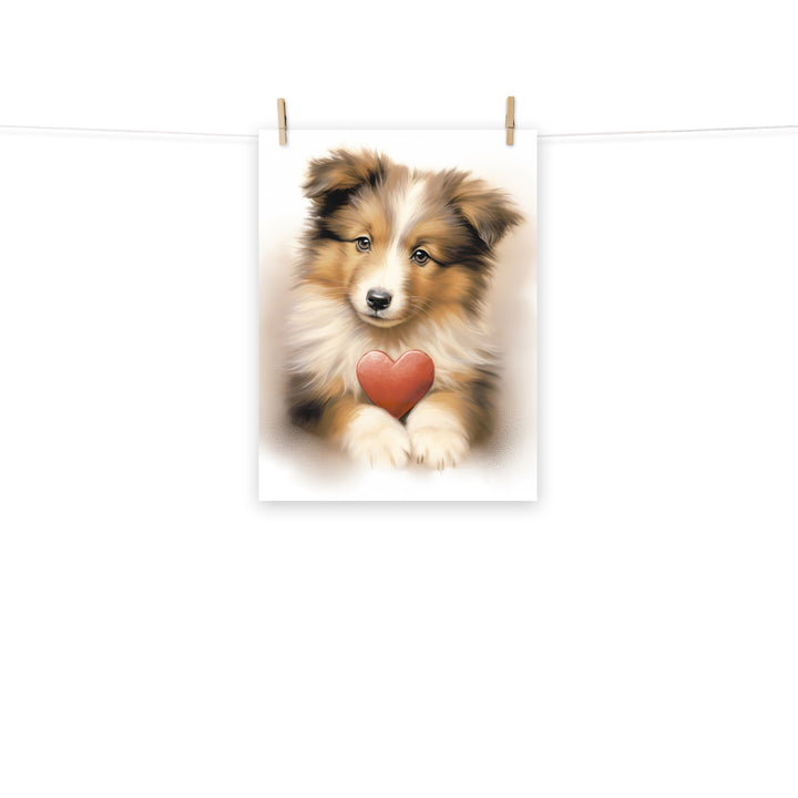 Shetland Sheepdog Photo paper poster - PosterfyAI.com