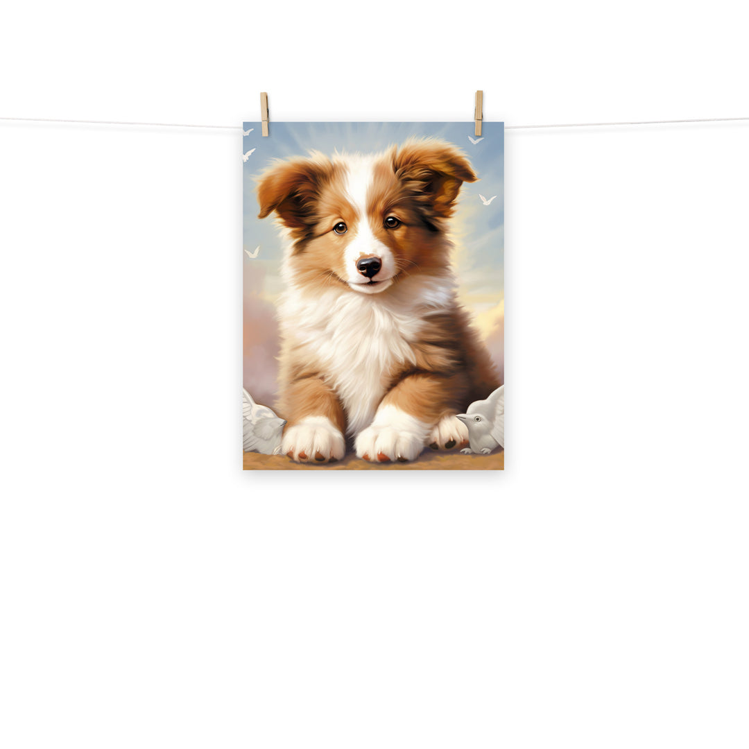 Shetland Sheepdog Photo paper poster - PosterfyAI.com