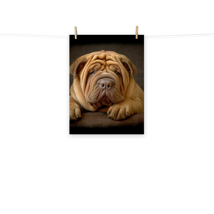 Shar Pei Photo paper poster - PosterfyAI.com