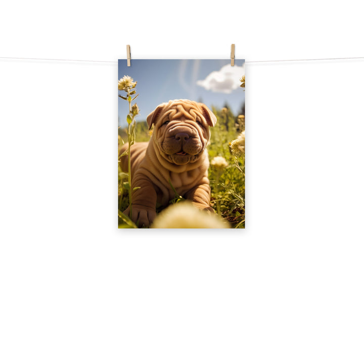 Shar Pei Photo paper poster - PosterfyAI.com