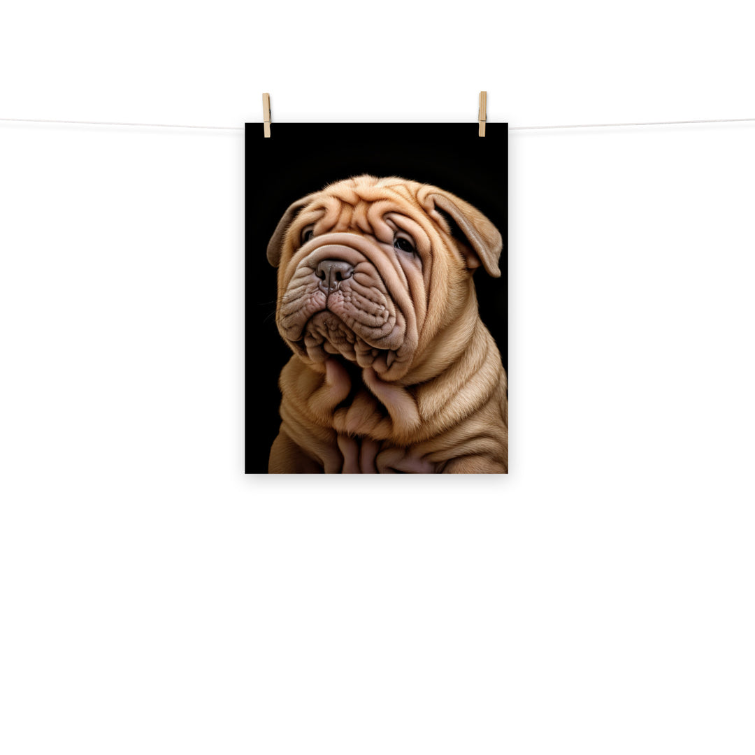 Shar Pei Photo paper poster - PosterfyAI.com