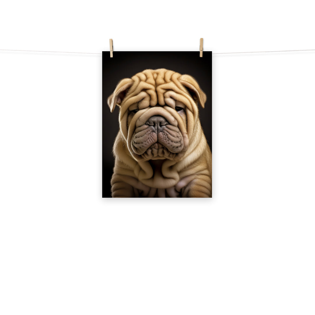 Shar Pei Photo paper poster - PosterfyAI.com