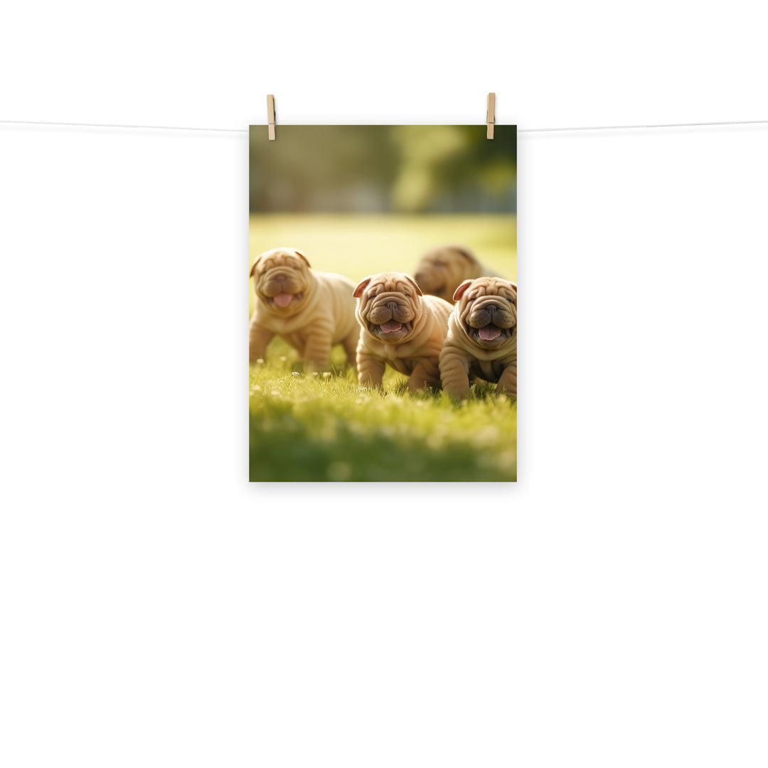 Shar Pei Photo paper poster - PosterfyAI.com