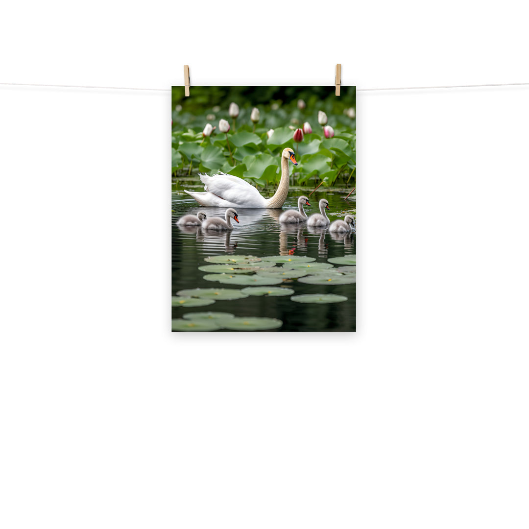 Swan Photo paper poster - PosterfyAI.com