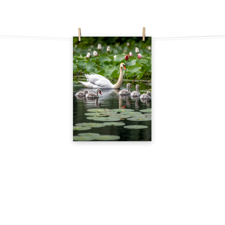 Swan Photo paper poster - PosterfyAI.com