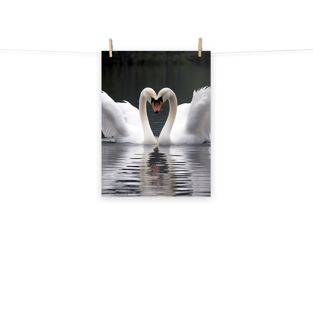 Swan Photo paper poster - PosterfyAI.com