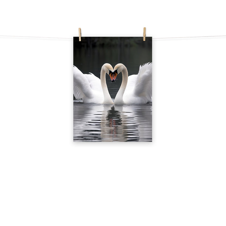 Swan Photo paper poster - PosterfyAI.com