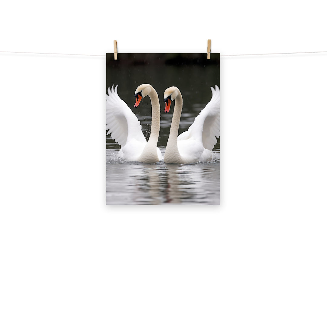 Swan Photo paper poster - PosterfyAI.com