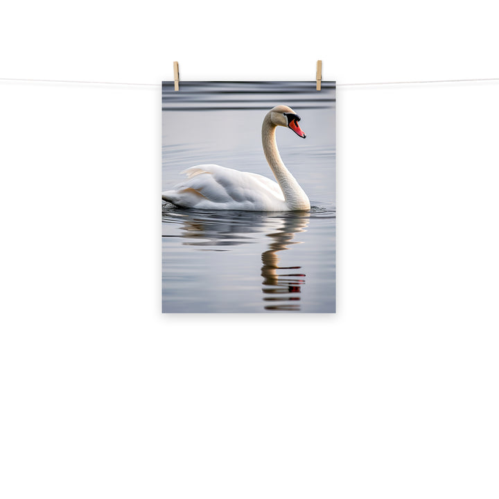 Swan Photo paper poster - PosterfyAI.com