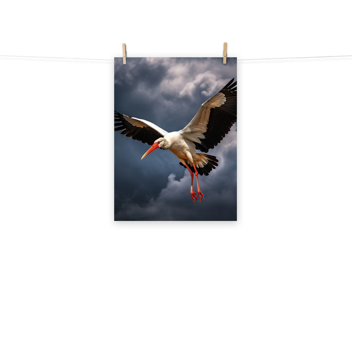 Stork Photo paper poster - PosterfyAI.com