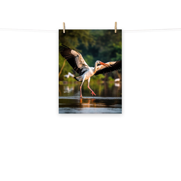 Stork Photo paper poster - PosterfyAI.com