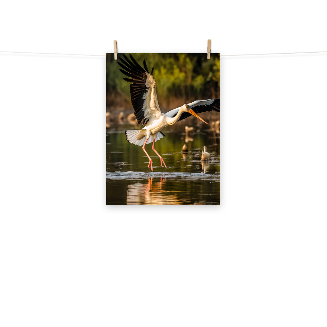 Stork Photo paper poster - PosterfyAI.com