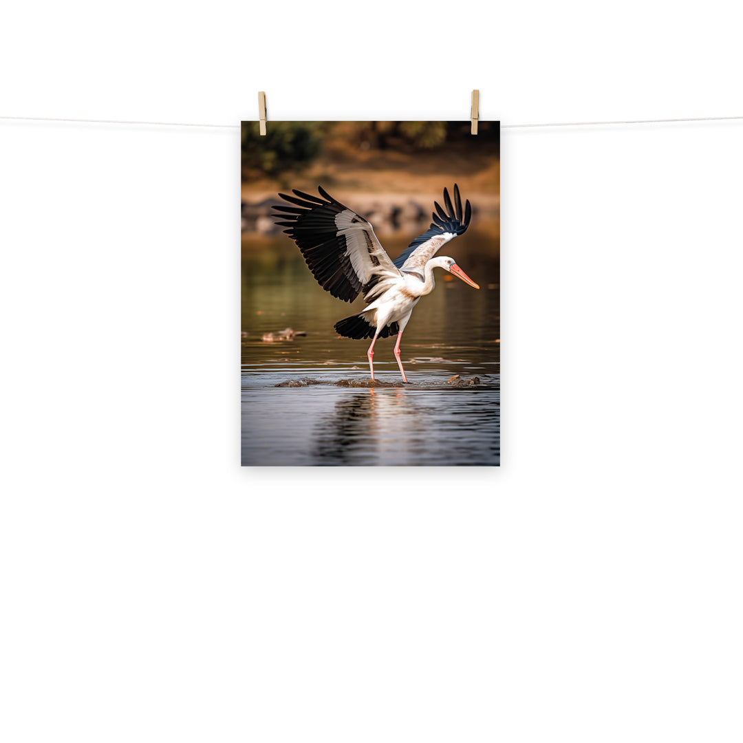 Stork Photo paper poster - PosterfyAI.com