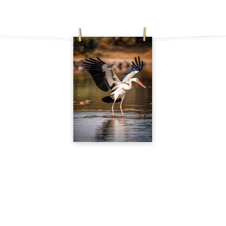 Stork Photo paper poster - PosterfyAI.com