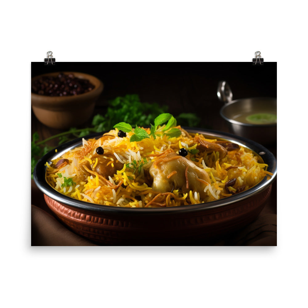 Biryani - A Taste of Hyderabad photo paper poster - Posterfy.AI