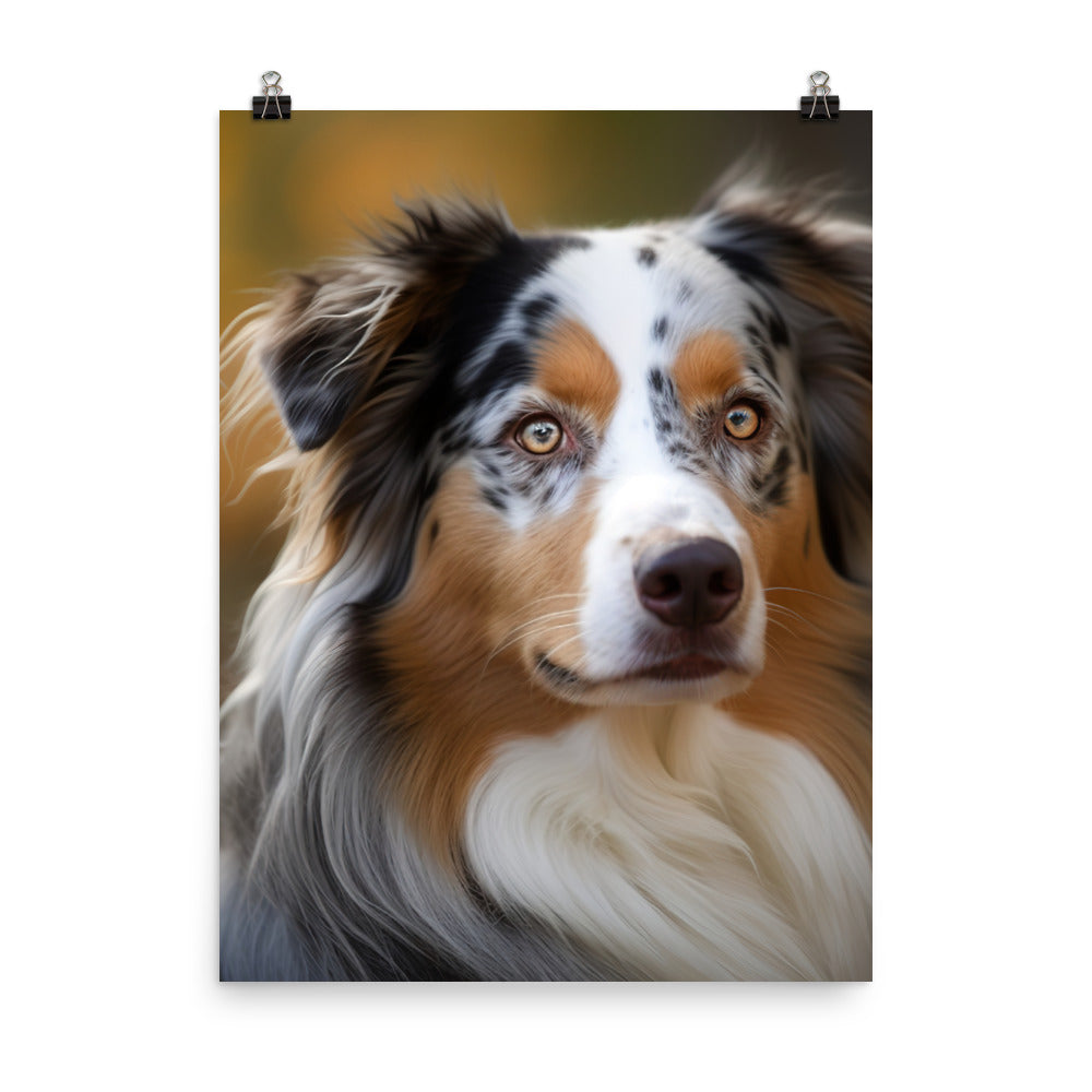 Australian Shepherd Photo paper poster - PosterfyAI.com