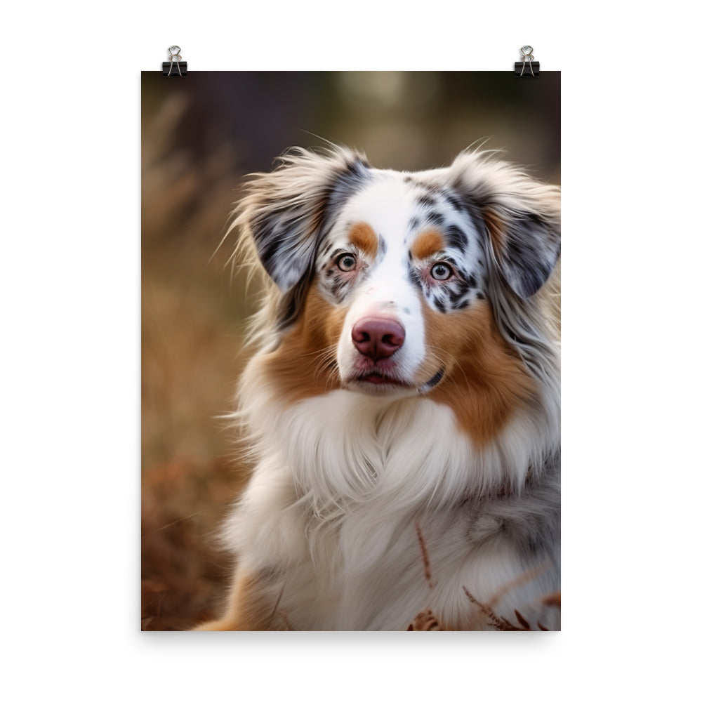 Australian Shepherd Photo paper poster - PosterfyAI.com