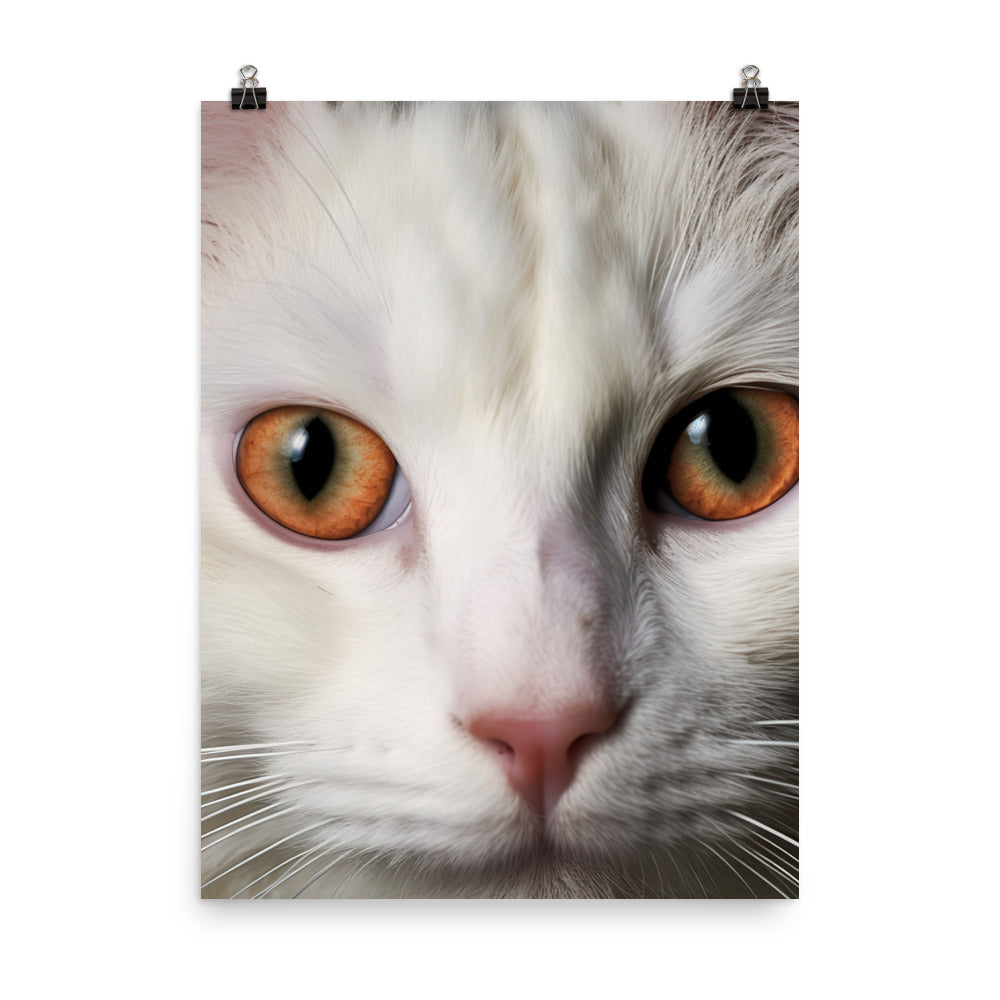 Spirit of Turkish Van Cat Photo paper poster - PosterfyAI.com