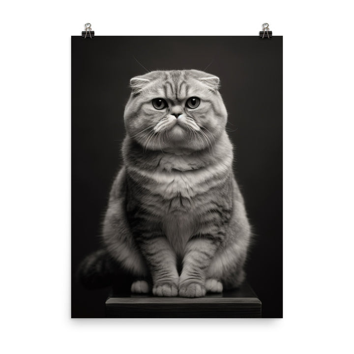 Scottish Fold Adults Photo paper poster - PosterfyAI.com