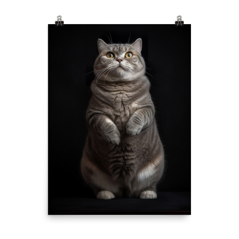 Scottish Fold Adults Photo paper poster - PosterfyAI.com