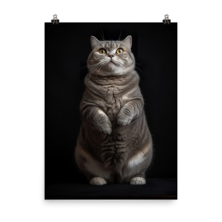 Scottish Fold Adults Photo paper poster - PosterfyAI.com