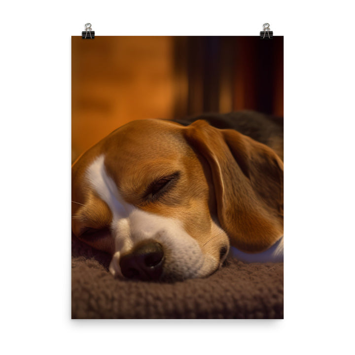 Beagle in repose Photo paper poster - PosterfyAI.com