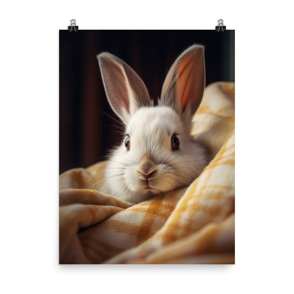 Beveren Bunny Photo paper poster - PosterfyAI.com