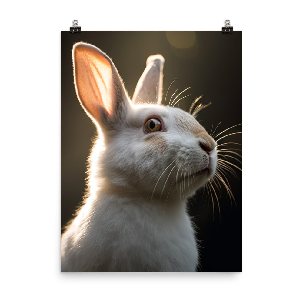 Beveren Bunny Photo paper poster - PosterfyAI.com