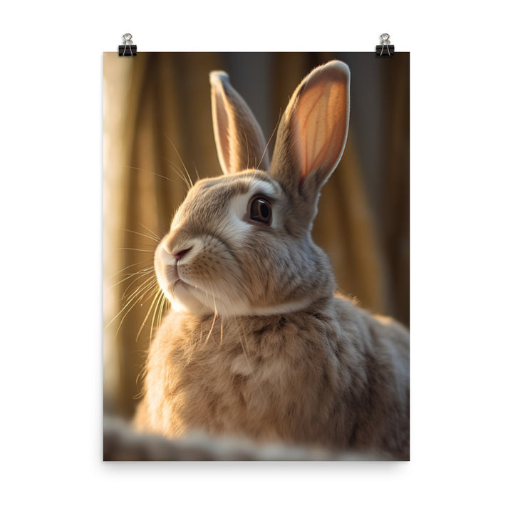 Beveren Bunny Photo paper poster - PosterfyAI.com