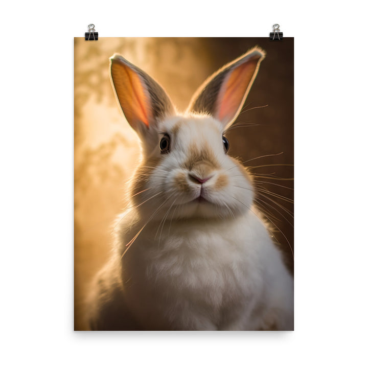 Beveren Bunny Photo paper poster - PosterfyAI.com