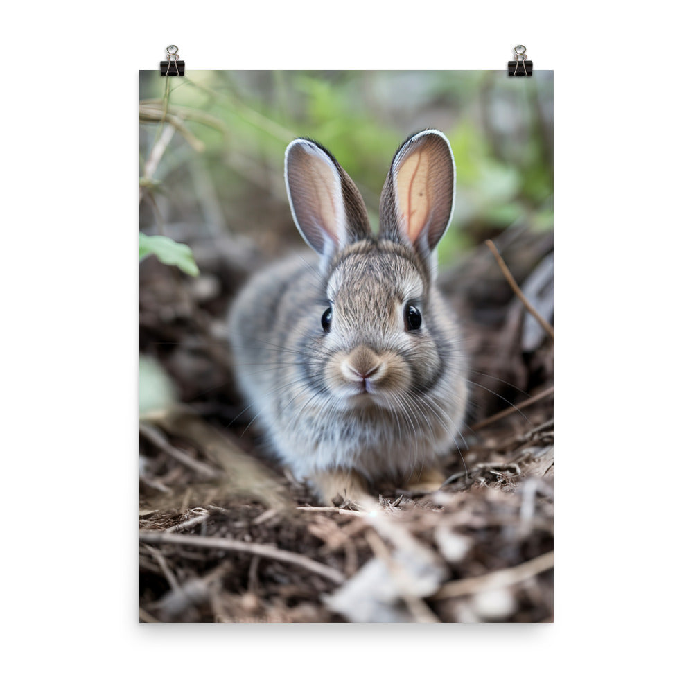Adorable Rhinelander Bunny Photo paper poster - PosterfyAI.com