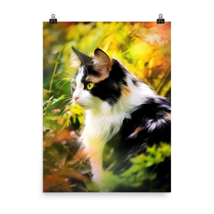 Beauty of Manx Cat Photo paper poster - PosterfyAI.com