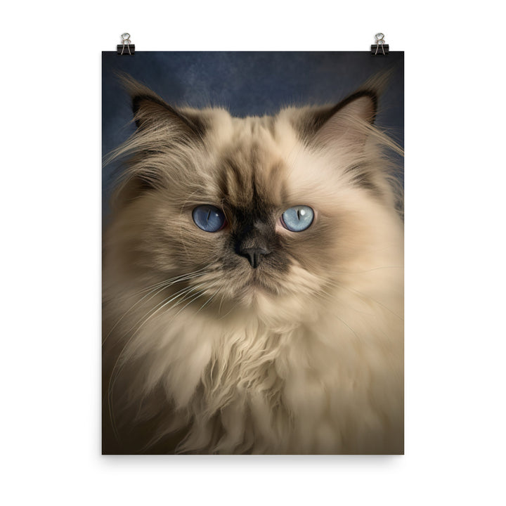 Beauty of Himalayan Cat Photo paper poster - PosterfyAI.com