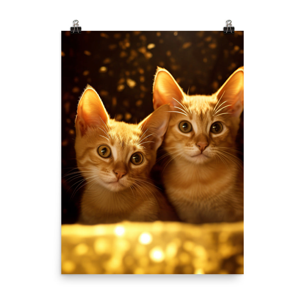 Bombay Kittens Photo paper poster - PosterfyAI.com
