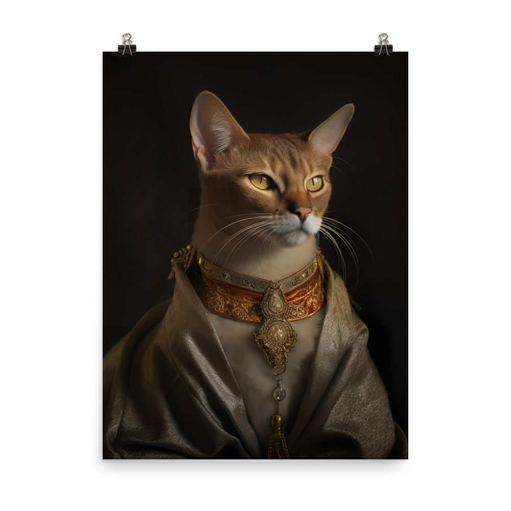 Abyssinian Cat Photo paper poster - PosterfyAI.com