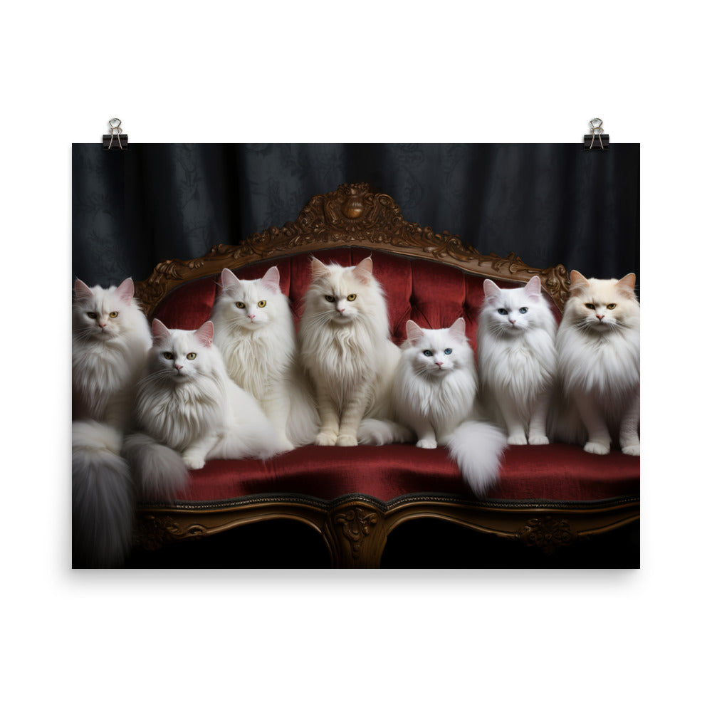 Turkish Angora Photo paper poster - PosterfyAI.com
