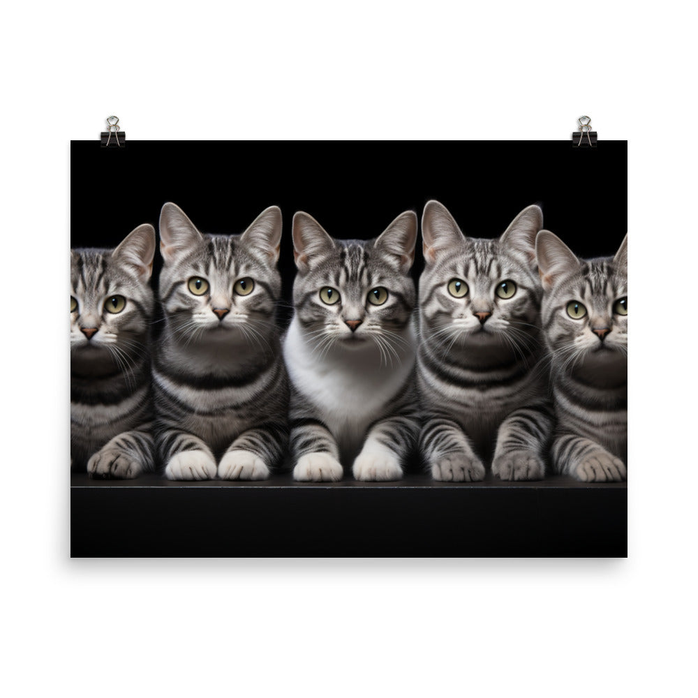 American Shorthair Photo paper poster - PosterfyAI.com