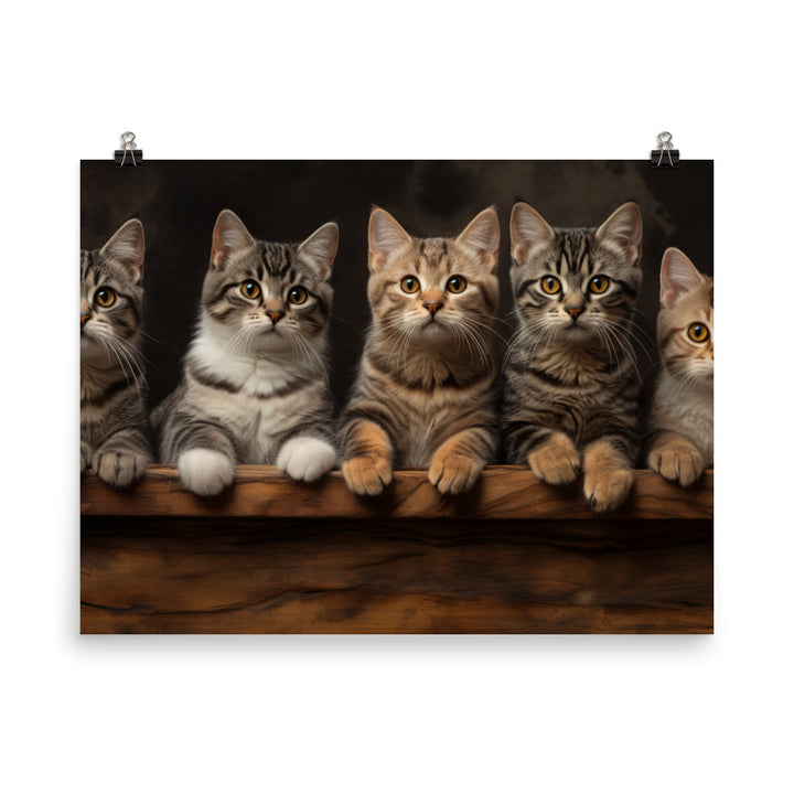 American Shorthair Photo paper poster - PosterfyAI.com