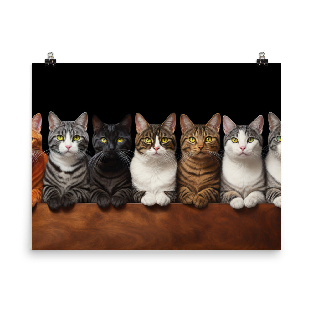 American Shorthair Photo paper poster - PosterfyAI.com