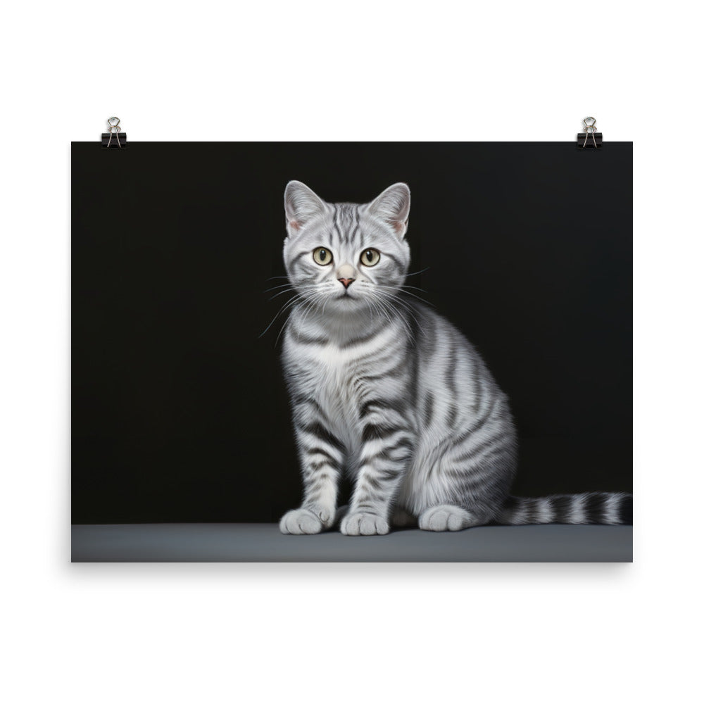 American Shorthair Photo paper poster - PosterfyAI.com