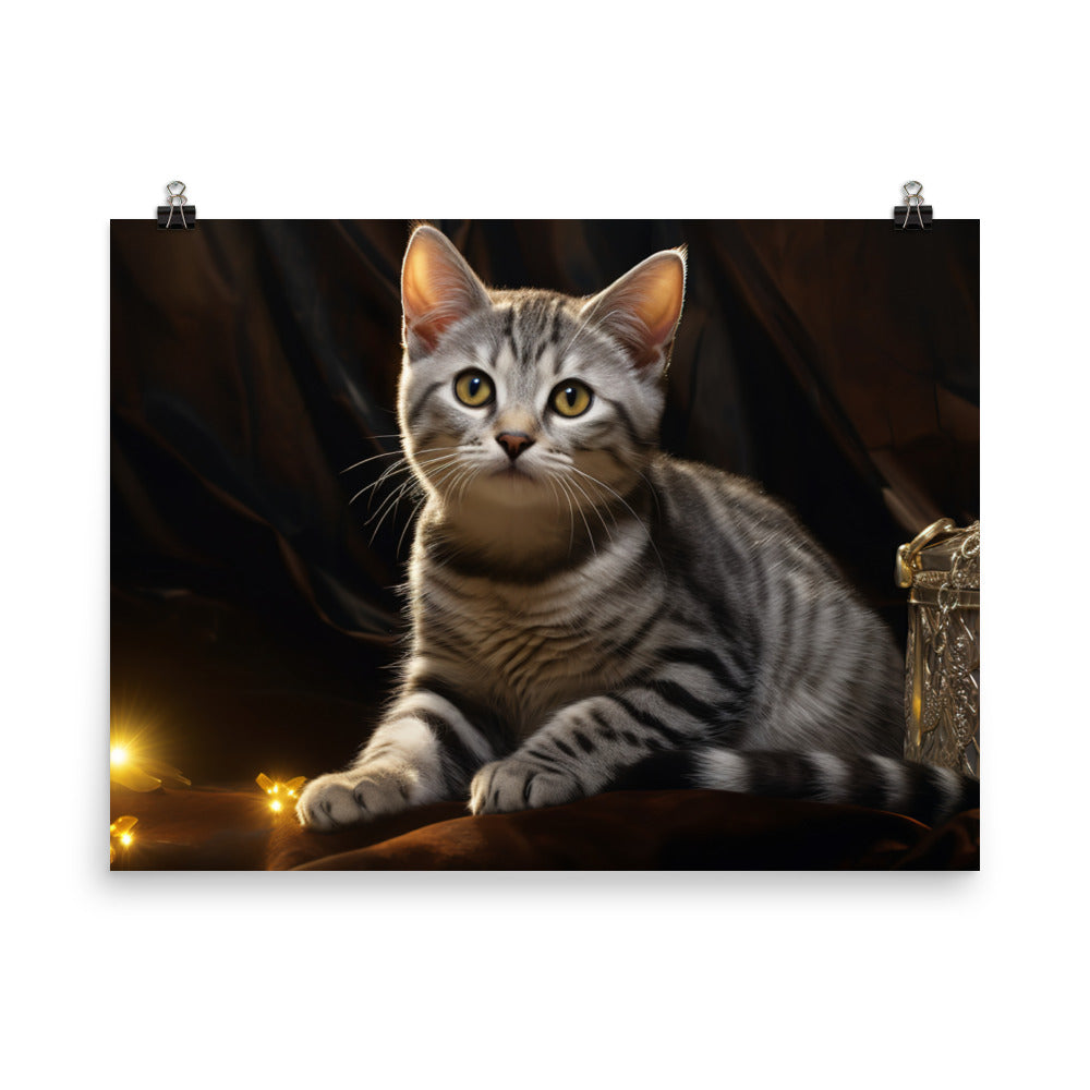 American Shorthair Photo paper poster - PosterfyAI.com