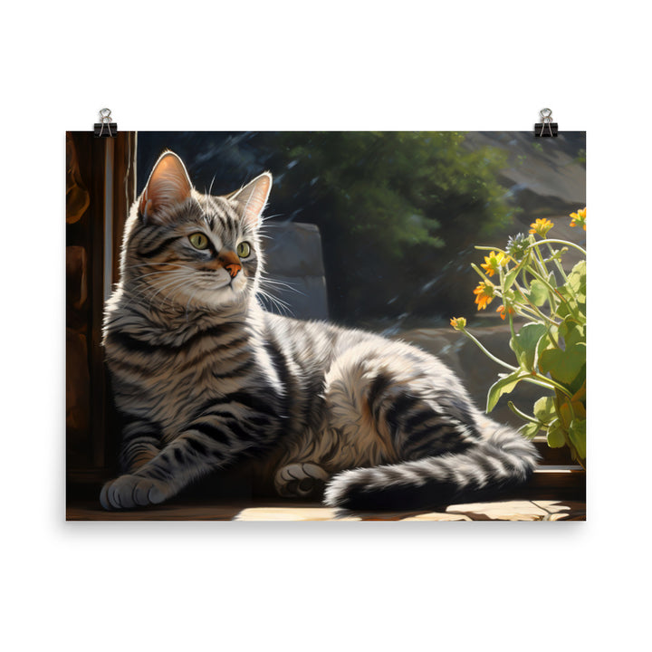 American Shorthair Photo paper poster - PosterfyAI.com