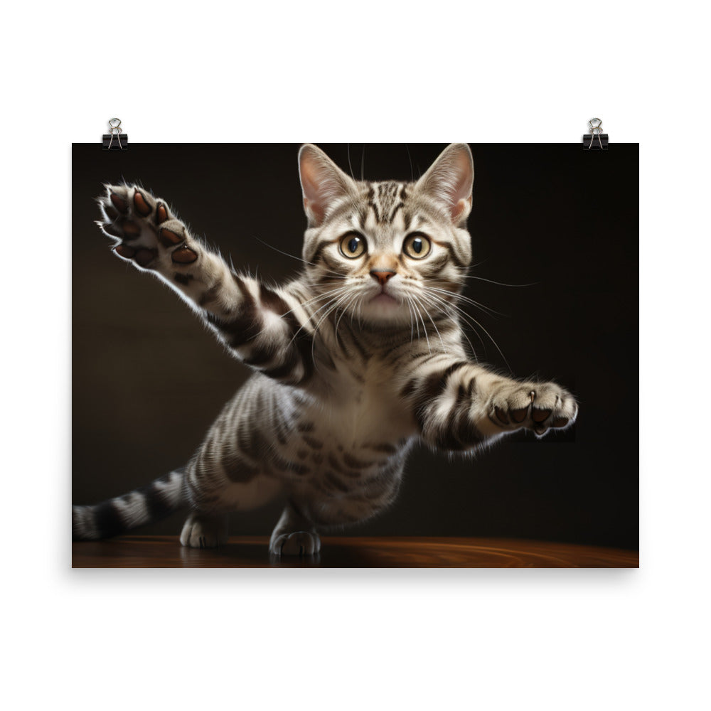 American Shorthair Photo paper poster - PosterfyAI.com